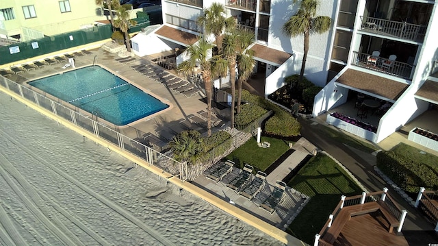 9500 Shore Dr Unit 17B, Myrtle Beach, SC 29572 - bird's eye view of a pool area