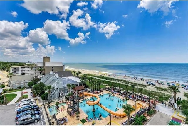 3000 Ocean Blvd N Unit 508, Myrtle Beach, SC 29577 - bird's eye view of a large body of water and a pool area
