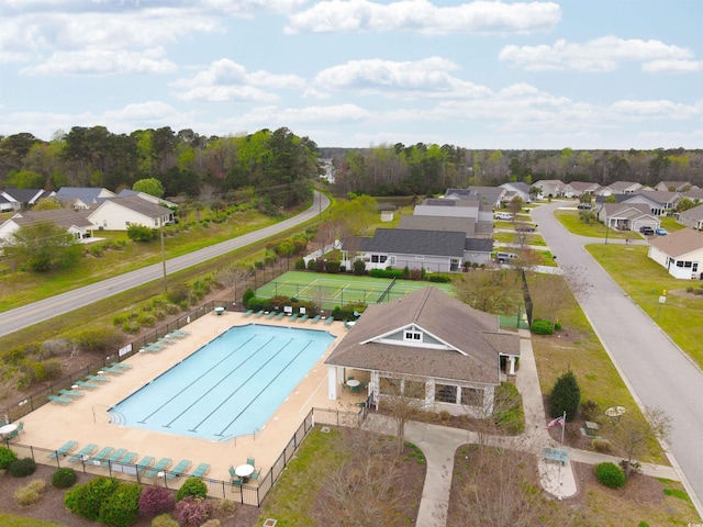 424 Enderby Way, Little River, SC 29566 - aerial view of residential area featuring a pool