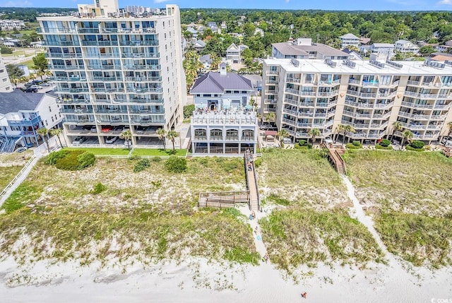 aerial view of apartment complex