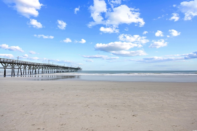 3401 N Ocean Blvd Unit 309, North Myrtle Beach, SC 29582 - water view with a pier and local beach