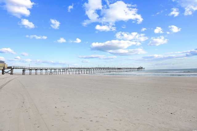 3401 N Ocean Blvd Unit 309, North Myrtle Beach, SC 29582 - water view with nearby beach and a pier