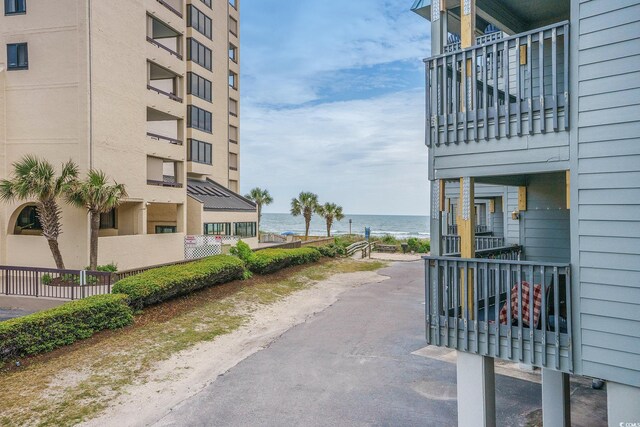 6000 N Ocean Blvd Unit 133, North Myrtle Beach, SC 29582 - view of asphalt road featuring view of water and beach