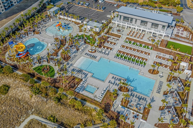 400 Melrose Pl Unit 14E, Myrtle Beach, SC 29572 - bird's eye view of a pool