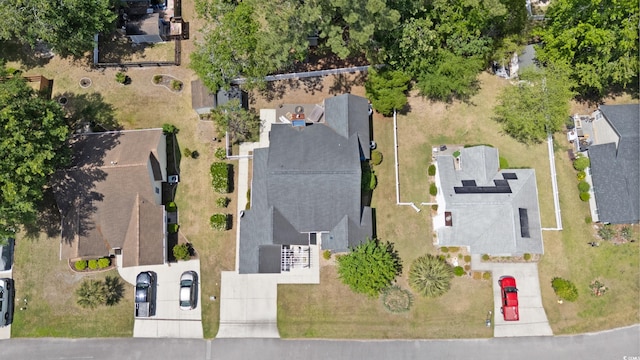 aerial perspective of suburban area