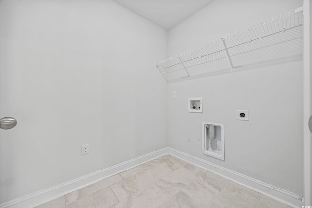 1303 Bermuda Grass Dr, Myrtle Beach, SC 29579 - washroom featuring hookup for an electric dryer, baseboards, and washer hookup