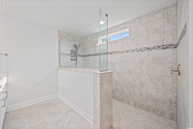 1303 Bermuda Grass Dr, Myrtle Beach, SC 29579 - full bath featuring a walk in shower, baseboards, and vanity