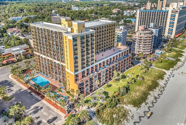 6900 N Ocean Blvd Unit 1437, Myrtle Beach, SC 29572 - view of urban area with a pool and apartment complex / building