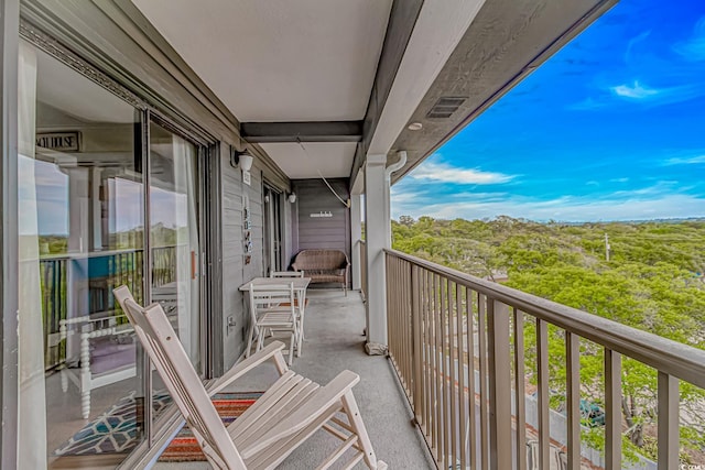view of balcony