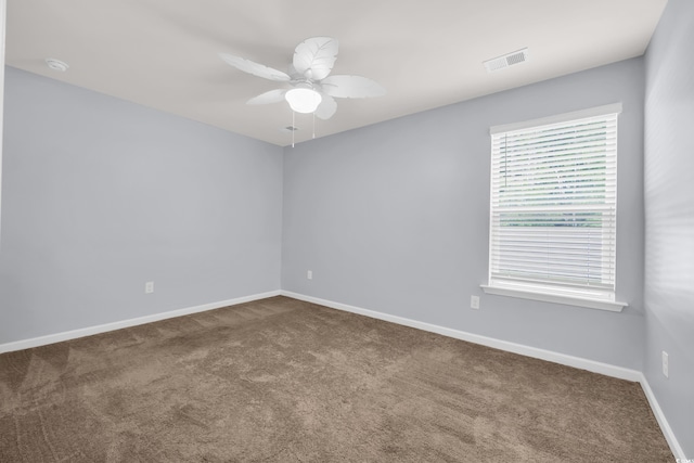 478 Samara Dr, Longs, SC 29568 - carpeted spare room with ceiling fan, baseboards, and a smoke detector