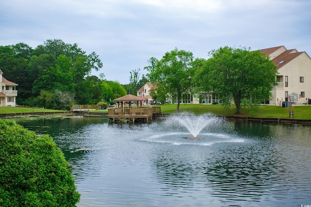 510 Fairwood Lakes Dr Unit 17-P, Myrtle Beach, SC 29588 - water view featuring a gazebo