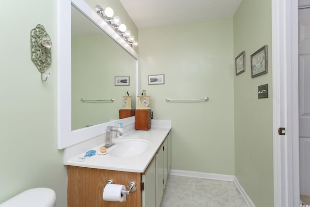 510 Fairwood Lakes Dr Unit 17-P, Myrtle Beach, SC 29588 - bathroom featuring vanity, toilet, and baseboards