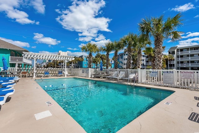 625 N Waccamaw Dr Unit 107, Murrells Inlet, SC 29576 - community pool featuring fence, a pergola, and a patio