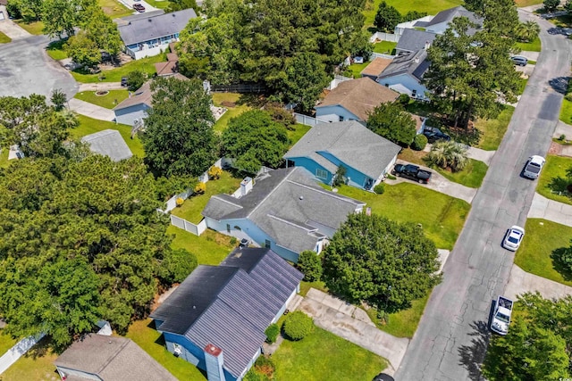 aerial view of residential area