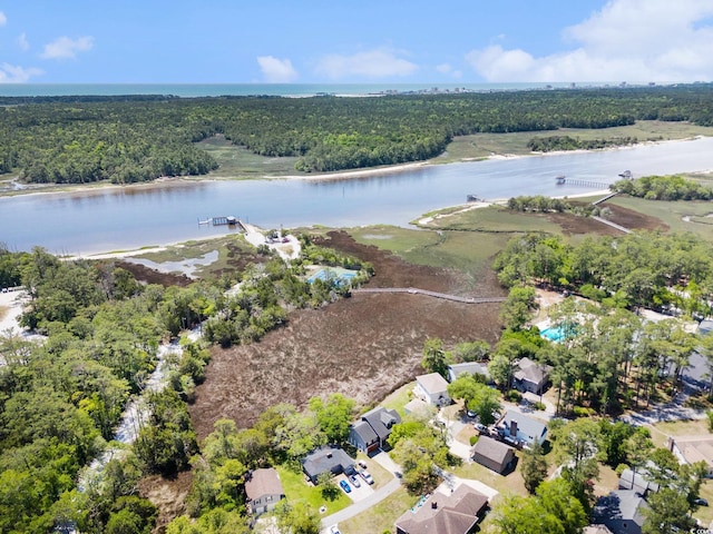 2191 Liberty Cir, Little River, SC 29566 - drone / aerial view of a large body of water and a forest