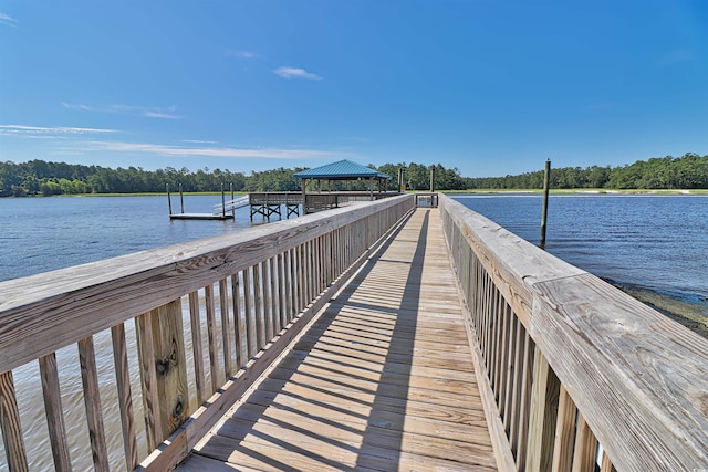 2191 Liberty Cir, Little River, SC 29566 - dock with a gazebo and a water view