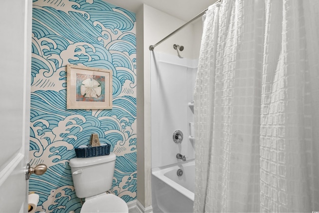 5068 Wavering Place Loop, Myrtle Beach, SC 29579 - full bathroom featuring shower / bathtub combination with curtain and toilet