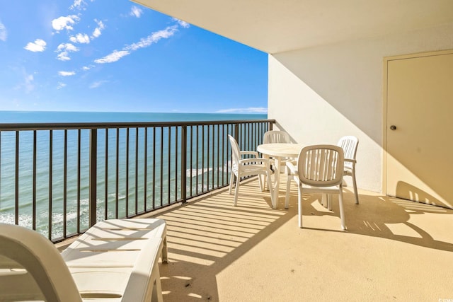 2511 S Ocean Blvd S Unit 1802B, Myrtle Beach, SC 29577 - balcony with view of water and beach