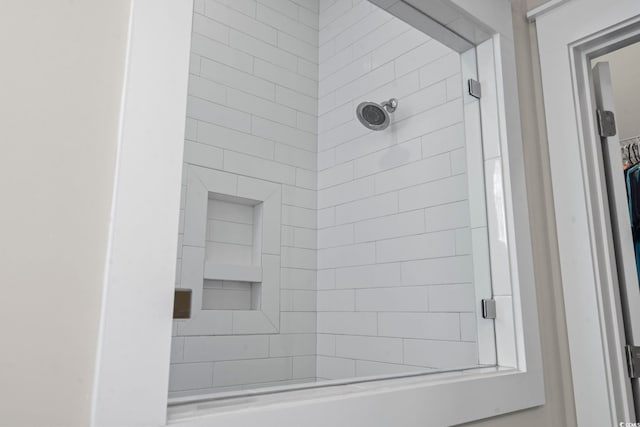 bathroom with a shower