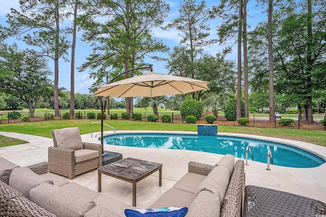 78 Oakmont Dr, Pawleys Island, SC 29585 - view of pool featuring a patio and an outdoor hangout area