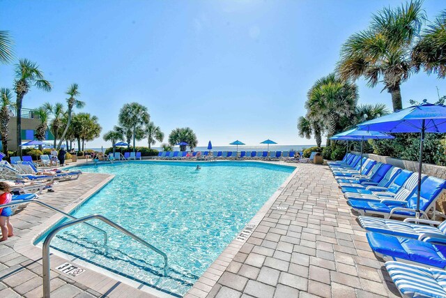 1105 S Ocean Blvd Unit 1144, Myrtle Beach, SC 29577 - community pool with a patio