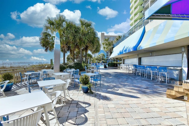 1105 S Ocean Blvd Unit 1144, Myrtle Beach, SC 29577 - view of patio with outdoor dining area