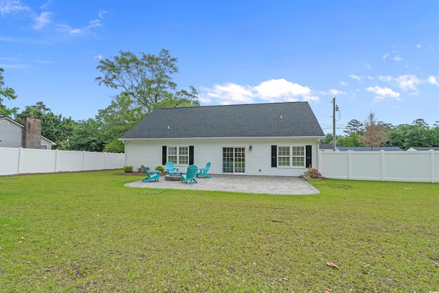 1307 Collins Park St, Conway, SC 29526 - rear view of house with a patio area