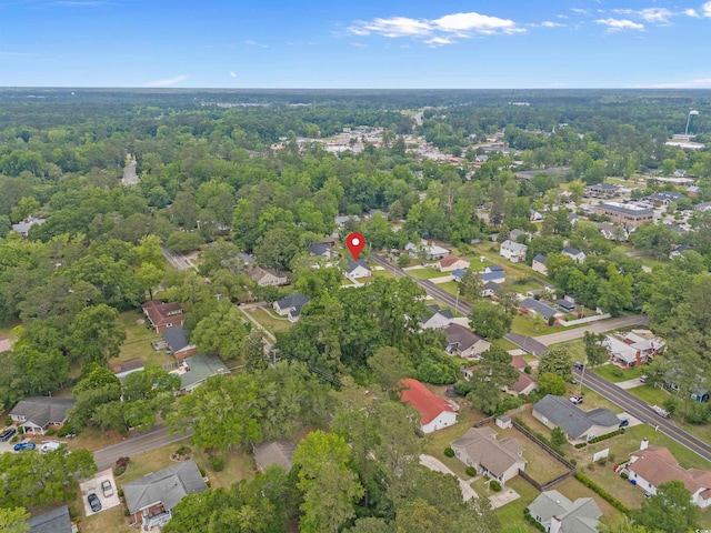 1307 Collins Park St, Conway, SC 29526 - aerial view of property and surrounding area with nearby suburban area and a forest