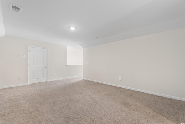 736 Flowering Branch Ave, Little River, SC 29566 - spare room featuring carpet, vaulted ceiling, and recessed lighting