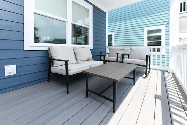 113B 11th Ave S, Surfside Beach, SC 29575 - wooden deck with outdoor lounge area