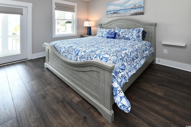 113B 11th Ave S, Surfside Beach, SC 29575 - bedroom with dark wood finished floors