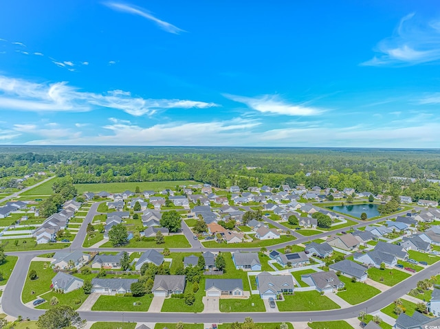 aerial view of residential area