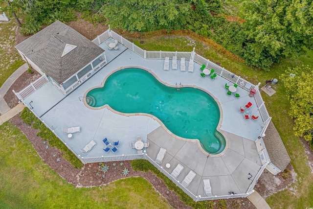 1100 Possum Trot Rd Unit B202, North Myrtle Beach, SC 29582 - drone / aerial view of a pool