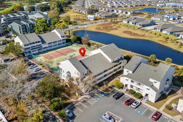 1100 Possum Trot Rd Unit B202, North Myrtle Beach, SC 29582 - aerial view of residential area featuring a nearby body of water