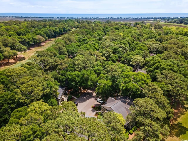 bird's eye view of a heavily wooded area