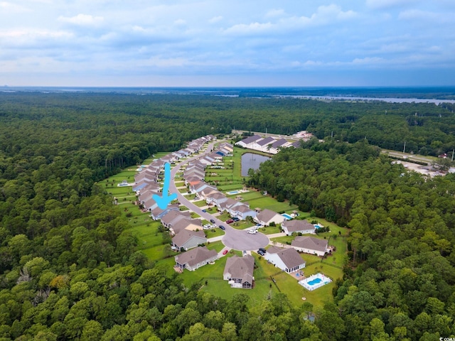 306 Southgate Ct, Pawleys Island, SC 29585 - aerial view of property and surrounding area featuring a forest