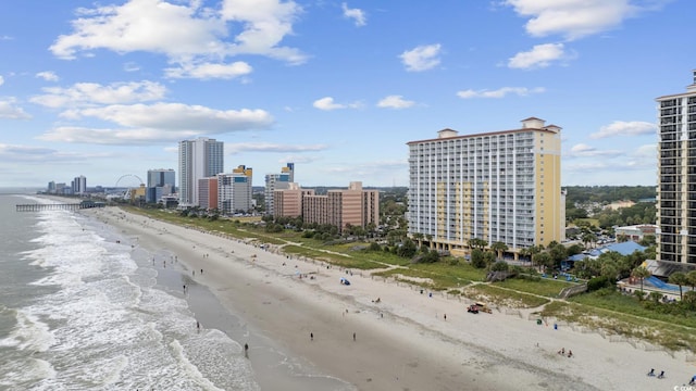 2000 N Ocean Blvd Unit 315, Myrtle Beach, SC 29577 - aerial view of unending shoreline and city skyline
