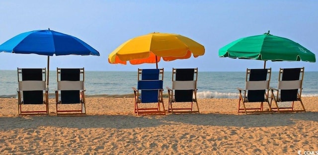 water view featuring nearby beach