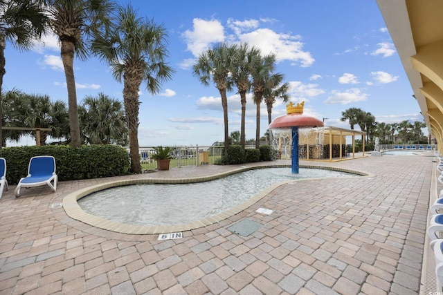 2000 N Ocean Blvd Unit 315, Myrtle Beach, SC 29577 - community pool featuring a patio and a gazebo