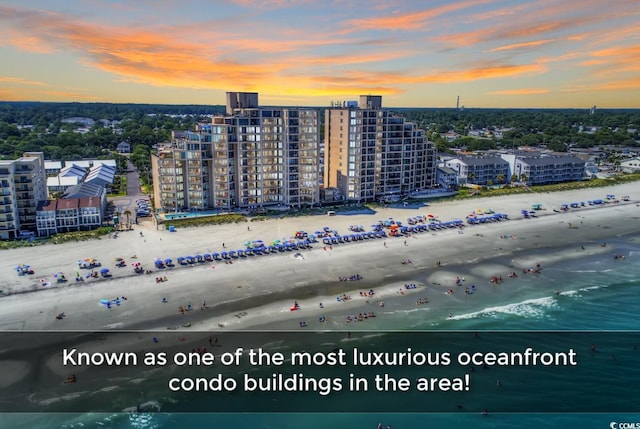 1690 N Waccamaw Dr Unit 103, Garden City Beach, SC 29576 - aerial view of extended coastline