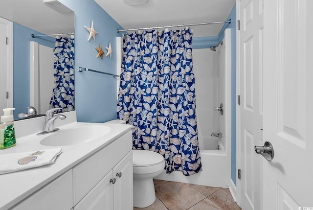 1690 N Waccamaw Dr Unit 103, Garden City Beach, SC 29576 - bathroom with vanity, toilet, tile patterned flooring, and shower / bath combo with shower curtain
