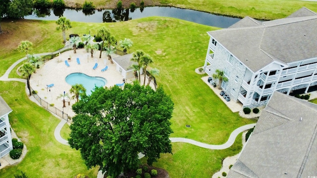 4783 Wild Iris Dr Unit 101, Myrtle Beach, SC 29577 - drone / aerial view of a large body of water and a pool