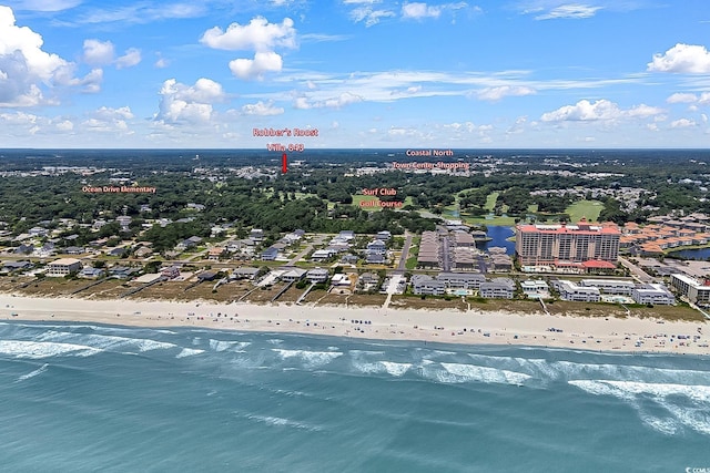 bird's eye view of expansive coastline