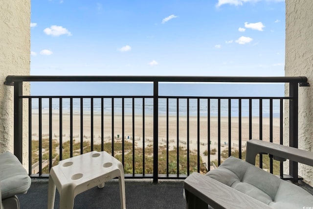 6804 N Ocean Blvd Unit 829, Myrtle Beach, SC 29572 - balcony with view of water and beach