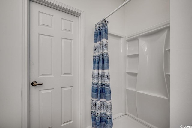 100 Woodlyn Ave, Little River, SC 29566 - bathroom with a shower with curtain