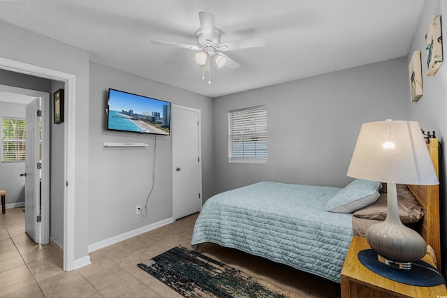 1111 King St, Myrtle Beach, SC 29577 - bedroom featuring light tile patterned floors and ceiling fan