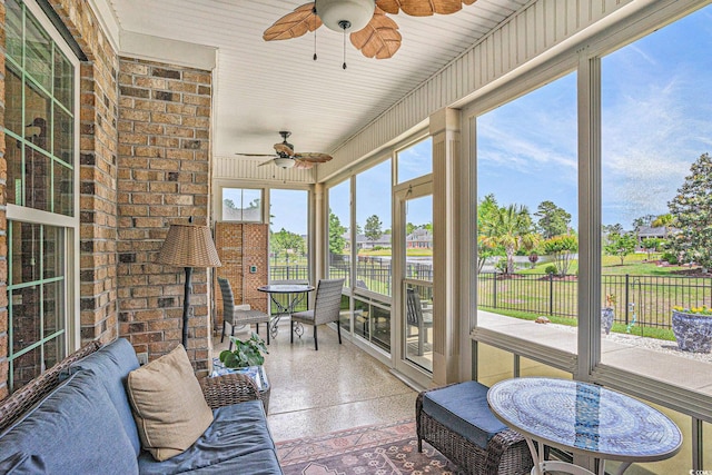 967 Henry James Dr, Myrtle Beach, SC 29579 - sunroom / solarium with a ceiling fan