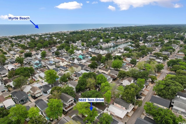 6001 S Kings Hwy, Myrtle Beach, SC 29575 - aerial perspective of suburban area with a nearby body of water
