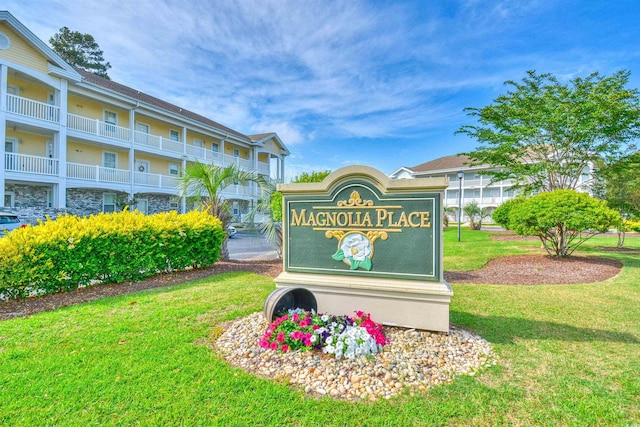 4683 Wild Iris Dr Unit 104, Myrtle Beach, SC 29577 - community / neighborhood sign with a lawn