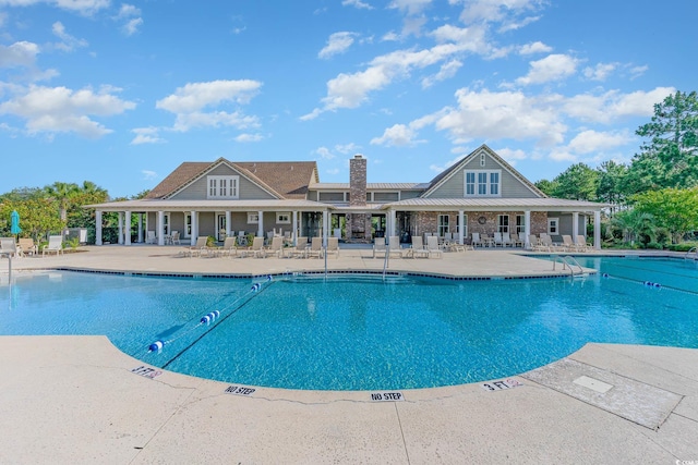 1367 Bermuda Grass Dr, Myrtle Beach, SC 29579 - community pool with a patio